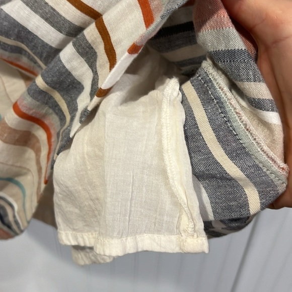 THML multi color striped cotton halter sleeveless dress size medium - Picture 8 of 11